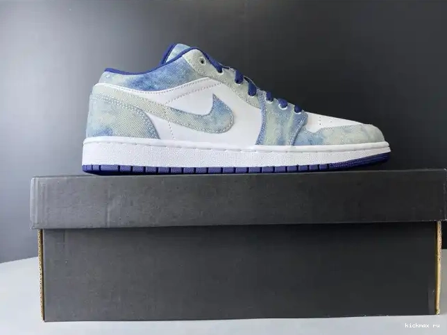 Rep Low 1 Jordan Denim Washed CZ8455-100 Air 0610